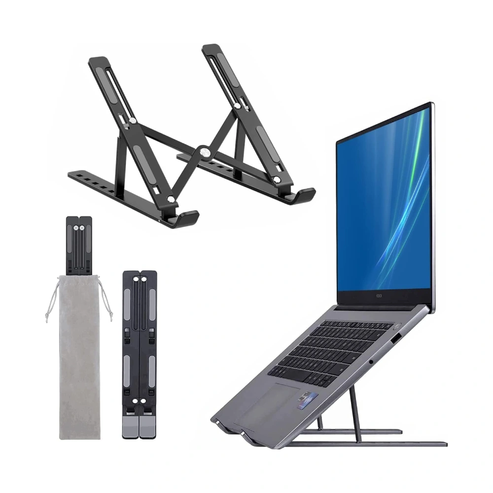 Laptop Stand For 15.6 Inch Black (Metal) view 2
